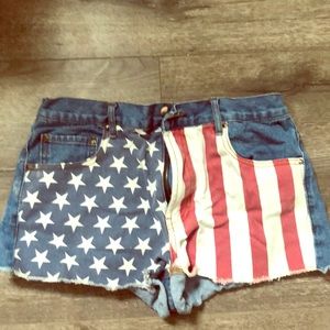 American flag shorts